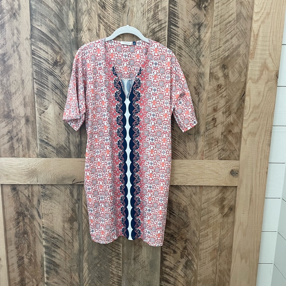 Cabana Life Swim Coverup, 80% nylon, 20% spandex; side pockets, Sz S.